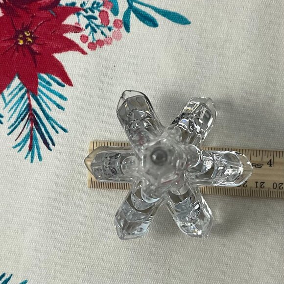 Vintage Enesco Clear Glass Christmas Tree Collectible Figurine 1987 Paperweight - Picture 5 of 5